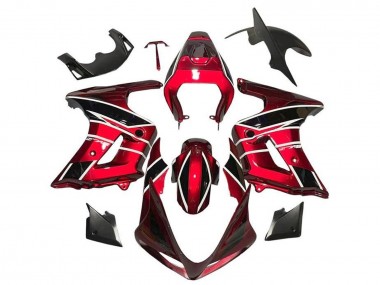 Carenados Moto Suzuki SV650 2003-2013 - Rojo Negro Blanco Raya Fábrica