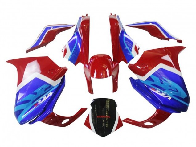 Carenados Moto Honda VFR 1200 2010-2014 - Blanco Rojo Azul Fábrica