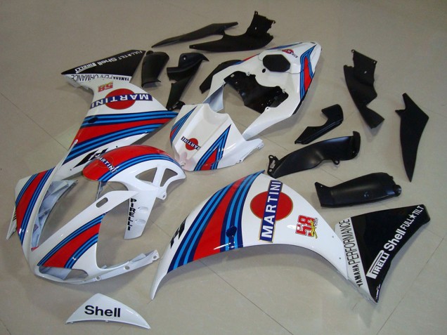 Carenados Moto Yamaha YZF R1 2009-2011 - Blanco Azul Rojo Negro Martini Fábrica