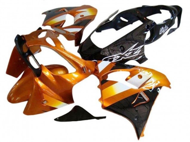 Carenados Moto Kawasaki ZX9R 2002-2003 - Naranja Negro Blanco Fábrica