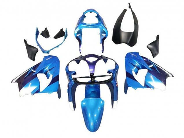 Carenados Moto Kawasaki ZX9R 2002-2003 - Azul Blanco Negro Fábrica