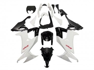 Carenados Moto Kawasaki ZX10R 2008-2010 - Blanco Negro Rojo Calcomanía Fábrica