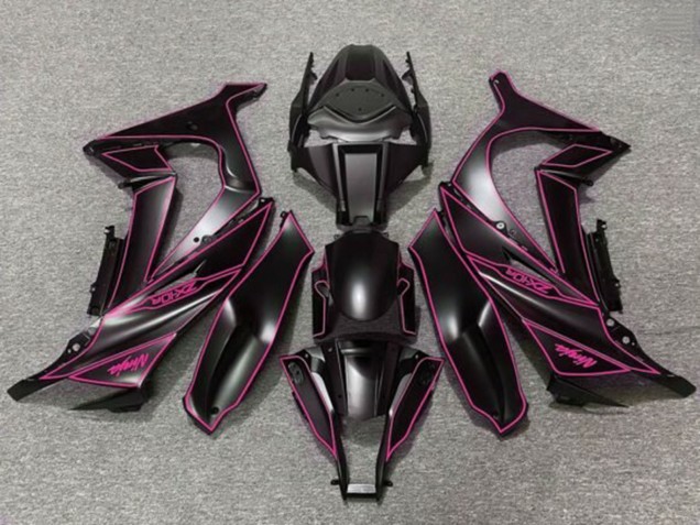 Carenados Moto Kawasaki ZX10R 2011-2015 - Negro Mate Púrpura Fábrica