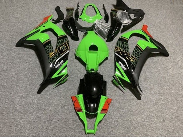 Carenados Moto Kawasaki ZX10R 2011-2015 - Verde Negro Rojo Honeycomb Fábrica