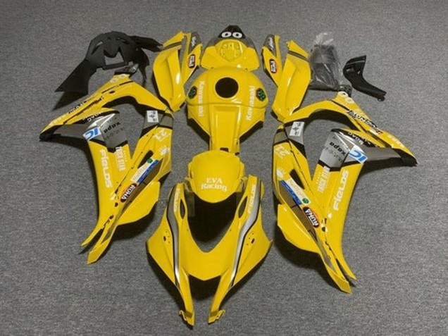 Carenados Moto Kawasaki ZX10R 2016-2020 - Amarillo Azul Blanco Trick Star EVA Racing Fábrica