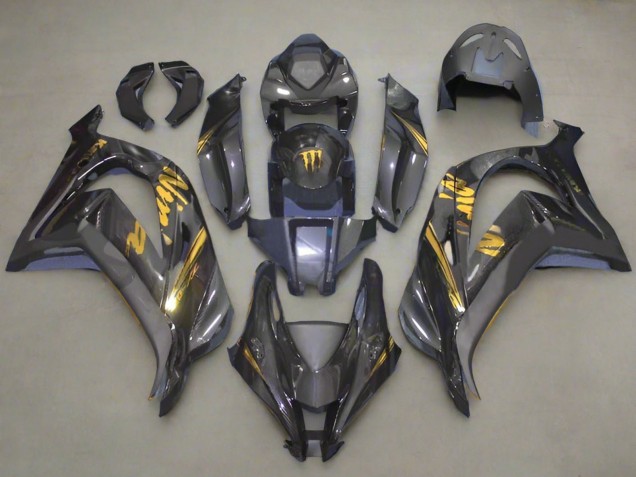 Carenados Moto Kawasaki ZX10R 2016-2020 - Falso FibraCarbono Oro Fábrica