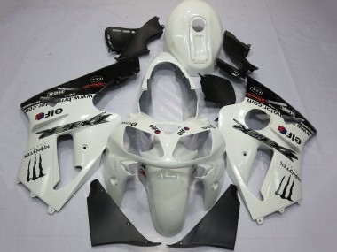 Carenados Moto Kawasaki ZX12R 2000-2001 - Blanco Perla Negro Elf Monstruo Energy Fábrica