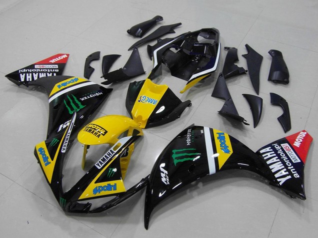 Carenados Moto Yamaha YZF R1 2012-2014 - Amarillo Blanco Negro Rojo Verde Monstruo Fábrica