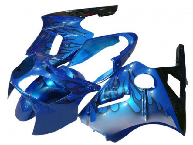 Carenados Moto Kawasaki ZX12R 2002-2006 - Azul Llama Negro Fábrica