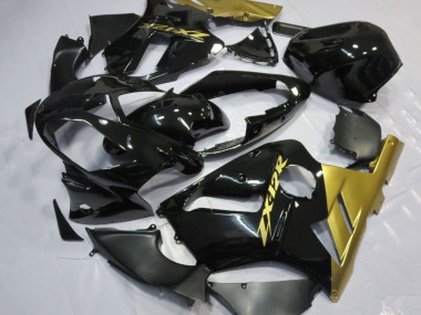 Carenados Moto Kawasaki ZX12R 2002-2006 - Negro Brillante Oro Fábrica