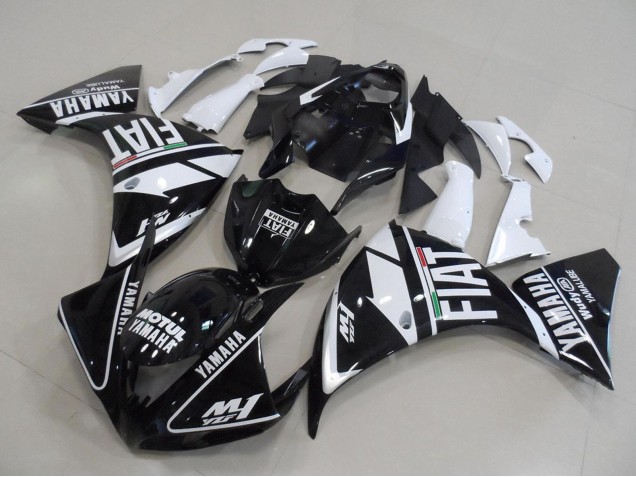 Carenados Moto Yamaha YZF R1 2012-2014 - Blanco Negro Fiat Fábrica