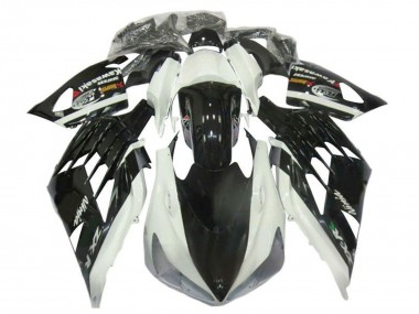 Carenados Moto Kawasaki ZX14R ZZR1400 2012-2024 - Blanco Negro Fábrica