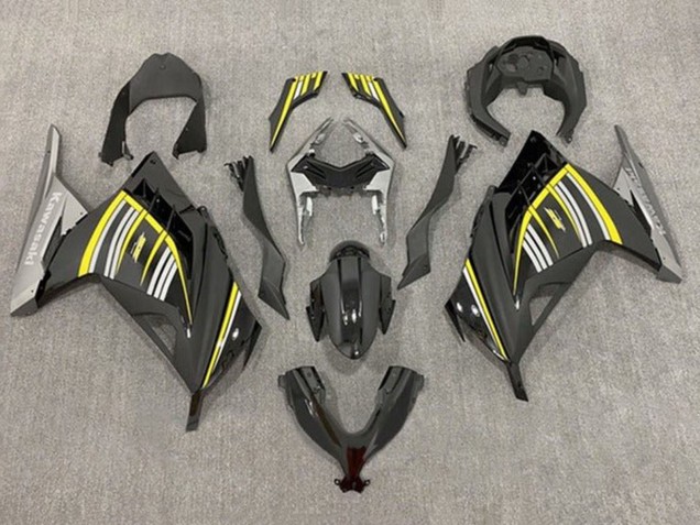 Carenados Moto Kawasaki EX300 2013-2024 - Amarillo Plata Negro Brillante Negro Mate Fábrica