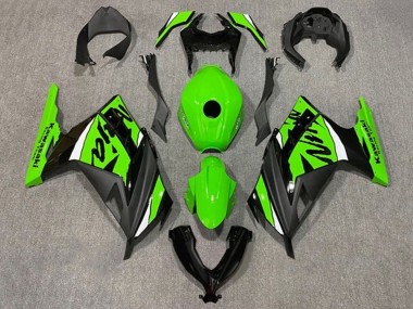Carenados Moto Kawasaki EX300 2013-2024 - Verde Blanco Negro Fábrica