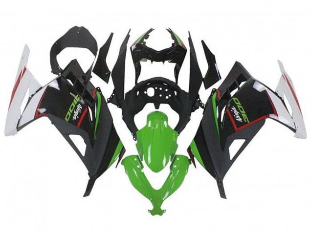 Carenados Moto Kawasaki EX300 2013-2024 - Blanco Rojo Verde Negro Fábrica