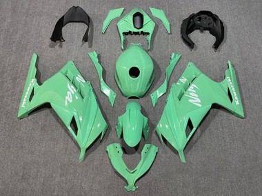 Carenados Moto Kawasaki EX300 2013-2024 - Verde Claro Blanco Fábrica