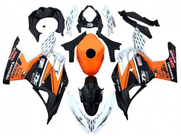 Carenados Moto Kawasaki Ninja 400 2018-2024 - Naranja Blanco Negro Fábrica