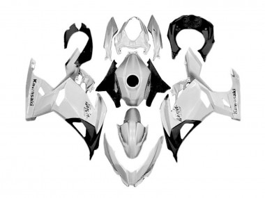 Carenados Moto Kawasaki Ninja 400 2018-2024 - Blanco Plata Negro Fábrica