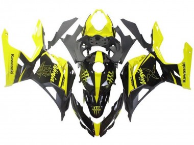Carenados Moto Kawasaki Ninja 400 2018-2024 - Amarillo Negro Monstruo Fábrica