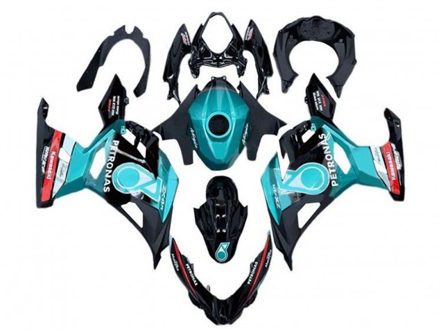 Carenados Moto Kawasaki Ninja 400 2018-2024 - Azul Claro Rojo Negro Petronas Fábrica