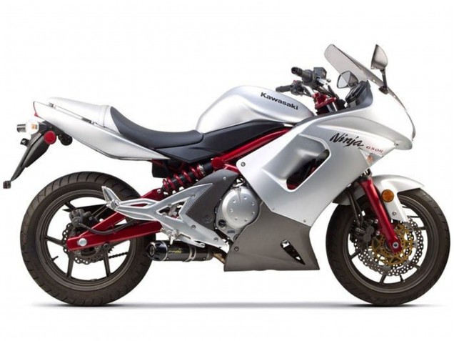 Carenados Moto Kawasaki Ninja 650 EX650 2006-2008 - Plata Negro Rojo Fábrica