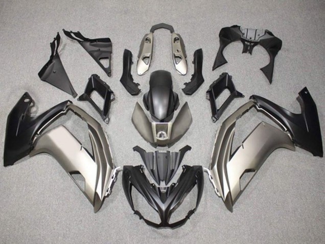 Carenados Moto Kawasaki Ninja 650 EX650 2012-2016 - Plata Negro Mate Fábrica