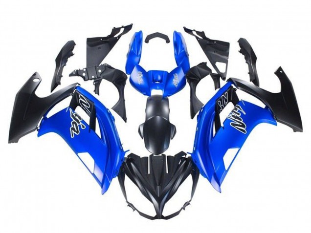 Carenados Moto Kawasaki Ninja 650 EX650 2012-2016 - Azul Negro Mate Fábrica