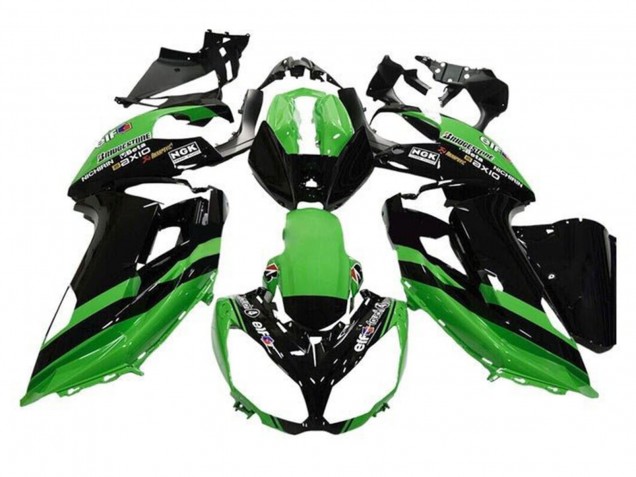Carenados Moto Kawasaki Ninja 650 EX650 2012-2016 - Verde Negro Raya Fábrica