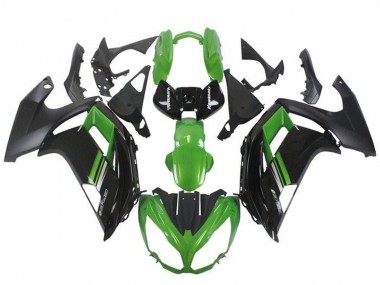 Carenados Moto Kawasaki Ninja ER6F 2012-2014 - Verde Negro Fábrica