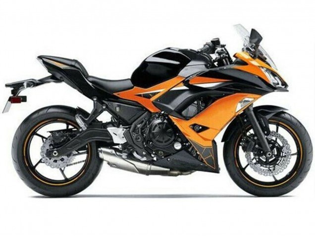 Carenados Moto Kawasaki Ninja 650 EX650 2017-2019 - Naranja Negro Fábrica