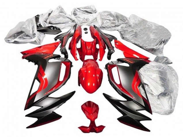 Carenados Moto Kawasaki Ninja 650 EX650 2020-2025 - Rojo Negro Mate Fábrica