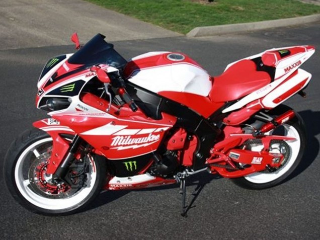 Carenados Moto Yamaha YZF R1 2012-2014 - Blanco Rojo Negro Verde Milwaukee Maxxis Monstruo Fábrica