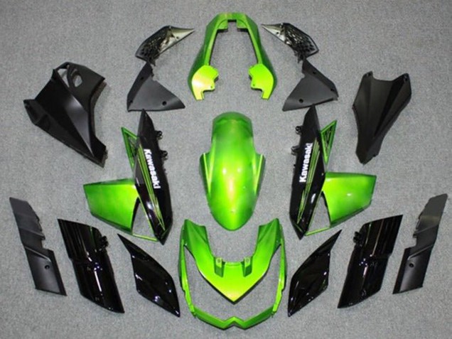 Carenados Moto Kawasaki Z1000 2010-2013 - Verde Negro Fábrica