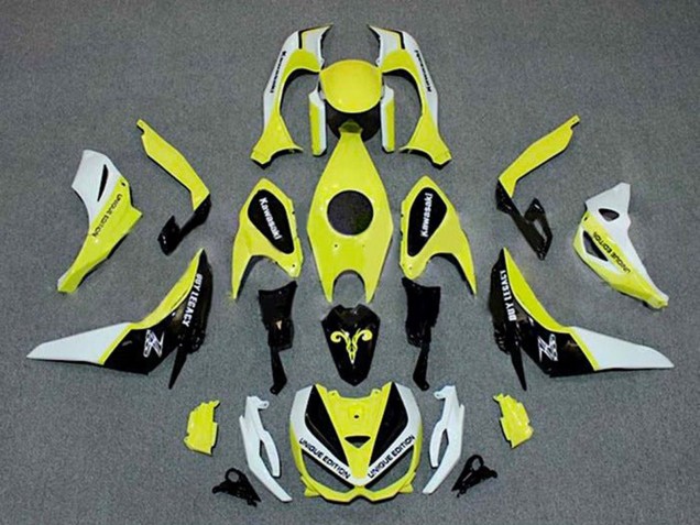 Carenados Moto Kawasaki Z1000 2014-2019 - Blanco Amarillo Negro Fábrica