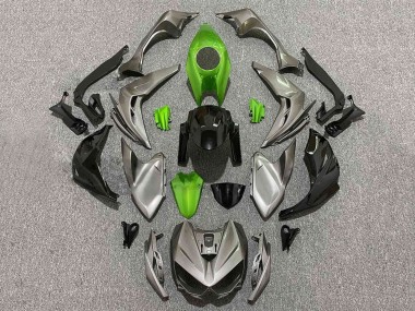 Carenados Moto Kawasaki Z1000 2014-2019 - Gris Verde Negro Fábrica