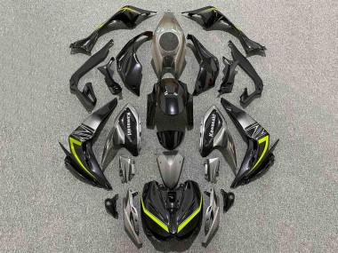 Carenados Moto Kawasaki Z1000 2014-2019 - Negro Gris Amarillo Fábrica