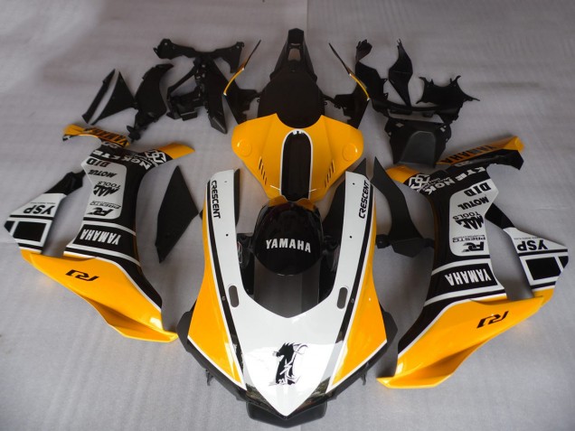Carenados Moto Yamaha YZF R1 2015-2019 - Naranja Blanco Negro Motul YSP Fábrica