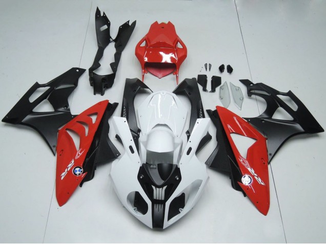 Carenados Moto BMW S1000RR 2009-2014 - Blanco Rojo Negro Mate Fábrica