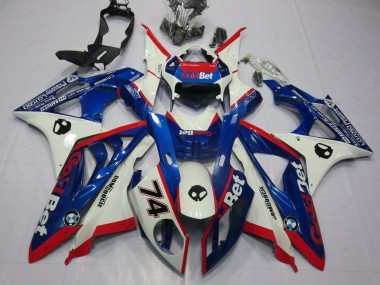 Carenados Moto BMW S1000RR 2009-2014 - Blanco Rojo Azul OroBet Fábrica