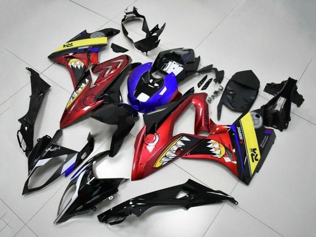 Carenados Moto BMW S1000RR 2015-2016 - Azul Rojo Amarillo Negro Tiburón Fábrica