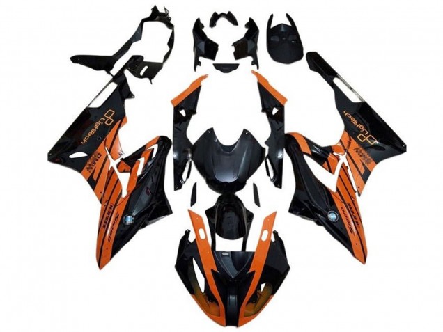 Carenado Moto BMW S1000RR 2015-2016 - Naranja Negro Brillante Fábrica
