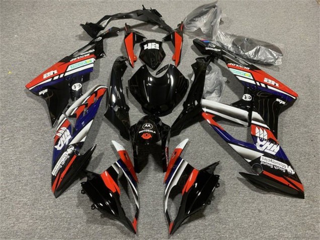 Carenados Moto BMW S1000RR 2015-2016 - Blanco Rojo Azul Negro Brillante Raya Fábrica
