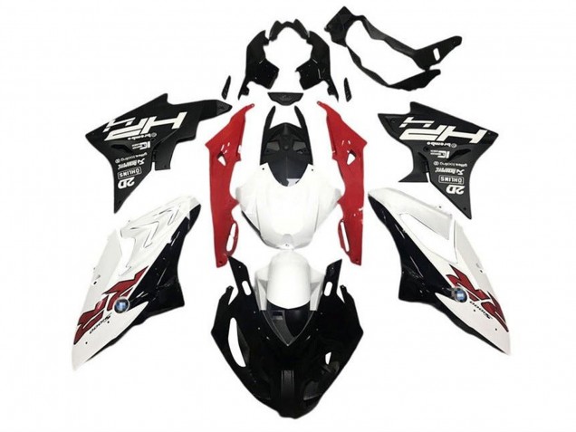 Carenados Moto BMW S1000RR 2015-2016 - Blanco Rojo Negro HP RR Fábrica