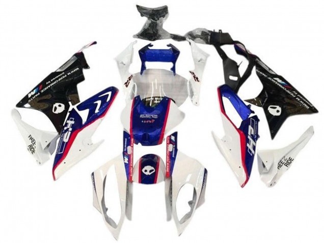 Kits Carenado Moto BMW S1000RR 2017-2018 - Blanco Azul Rojo Negro Brillante Fábrica