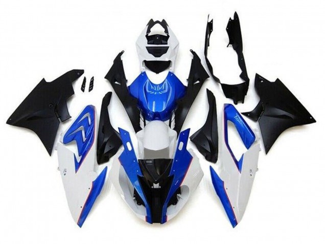 Carenados Moto BMW S1000RR 2017-2018 - Blanco Azul Negro Mate Fábrica