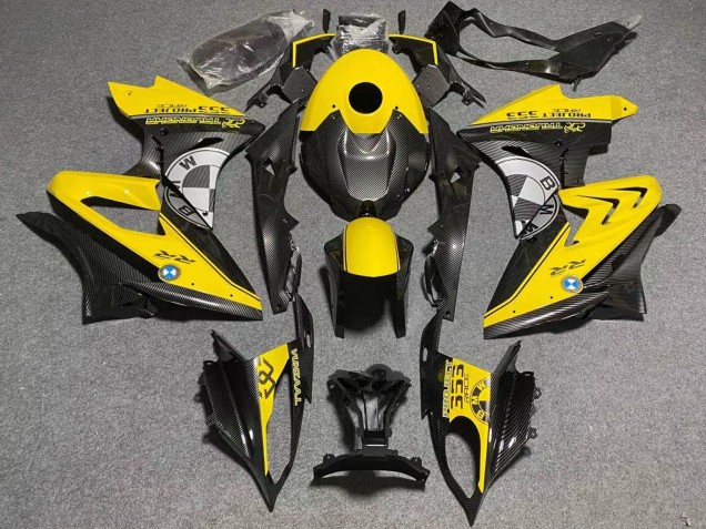 Carenados Moto BMW S1000RR 2017-2018 - Amarillo Falso FibraCarbono Fábrica