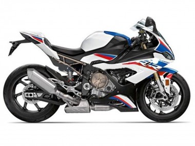 Carenados Moto BMW S1000RR 2019-2022 - Blanco Azul Rojo Raya Fábrica