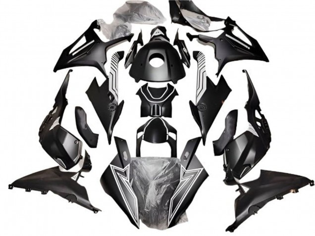 Carenados Moto BMW S1000RR 2019-2022 - Negro Mate Blanco Línea Fábrica
