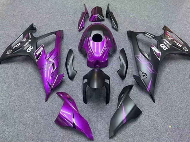 Carenados Moto BMW S1000RR 2019-2022 - Negro Mate Púrpura Fábrica