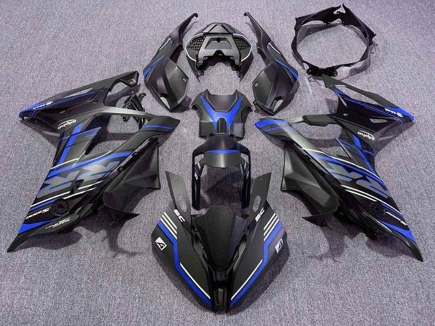 Carenados Moto BMW S1000RR 2019-2022 - Negro Mate Azul Blanco Raya Fábrica